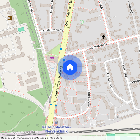 Oranienburger Str. 10, 13437 Berlin OT Wittenau, Zur Karte