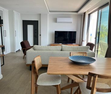 Moblerad lägenhet med havsutsikt i ett komplex i Bodrum Geris - Photo 2