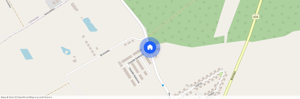 ul. Świerkowa os radosne, Czmoń, Kórnik, poznański, wielkopolskie