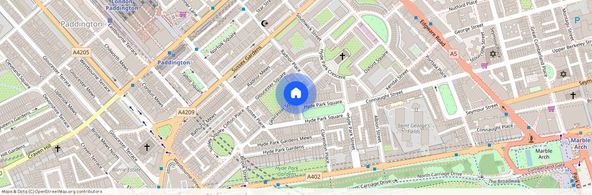 Gloucester Square, Hyde Park Estate, W2