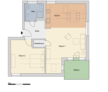 Erstbezug 2,0-Zimmer-Wohnung in Kiel Holtenau - Foto 3