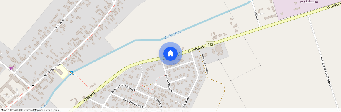 ul. 11 Listopada, Kłobuck, Kłobuck, kłobucki, śląskie