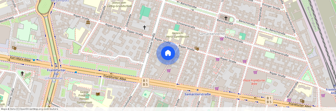 Rigaer Str. 29F, 10247 Berlin OT Friedrichshain, Zur Karte