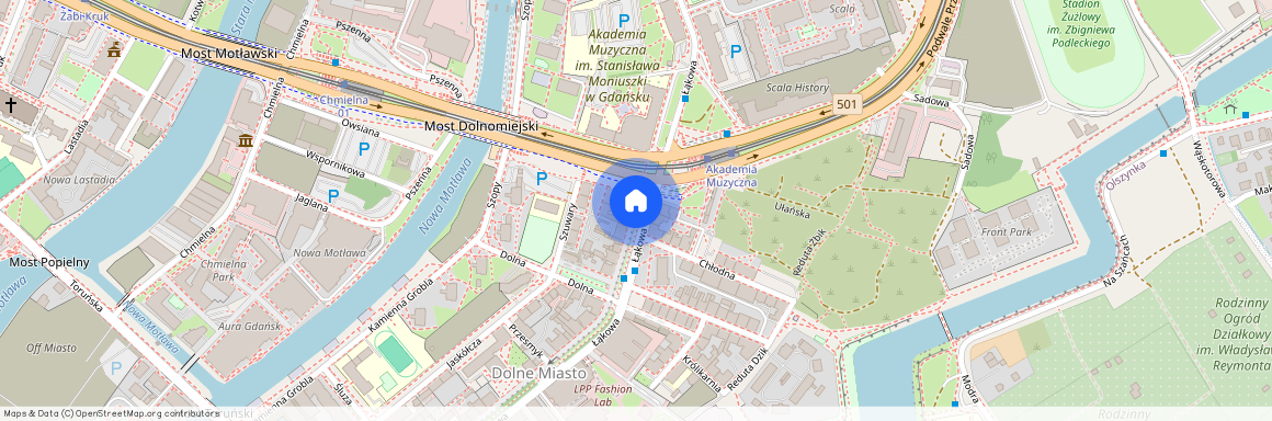 ul. Łąkowa 60K, Śródmieście, Gdańsk, pomorskie