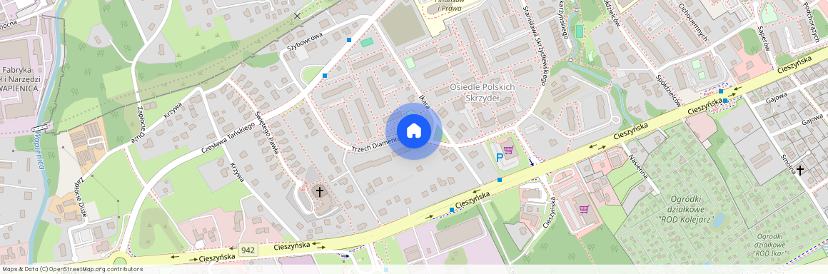 ul. Trzech Diamentów, Osiedle Polskich Skrzydeł, Bielsko-Biała, śląskie