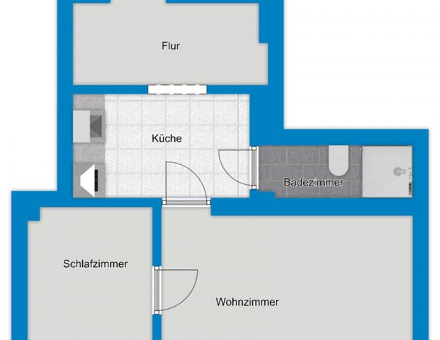 Charmante 2-Raumwohnung mit Einbauküche am Kirchtor! - Foto 1