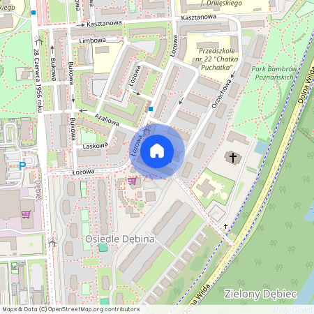 ul. Platanowa, Dębiec, Wilda, Poznań, wielkopolskie