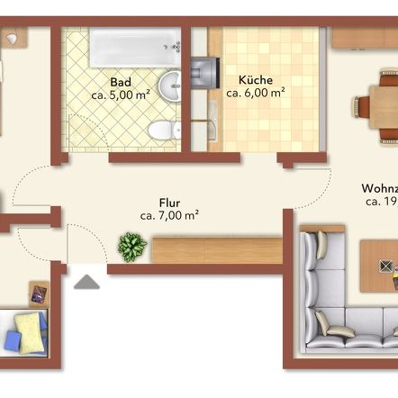 3 Raum-Wohnung mit Balkon und Aufzug - Photo 2