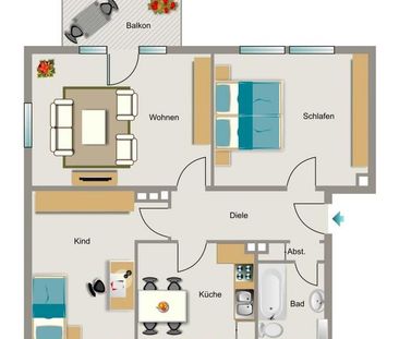 Bei VIVAWEST die Sonnenstrahlen auf dem eigenen Balkon genießen. - Photo 3