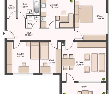 3,5-Zimmer-Wohnung in Lampertheim - Platz für die Familie - Photo 3