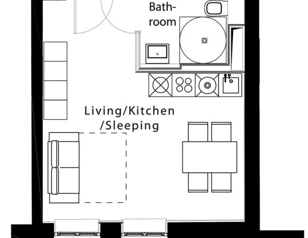 Exklusive 1 Zimmer Wohnung in Frankfurt/M. INNENSTADT, Küche etc. - Photo 1