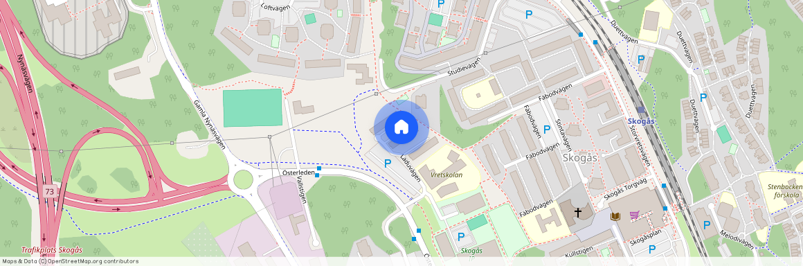 Laduvägen 14, Skogås