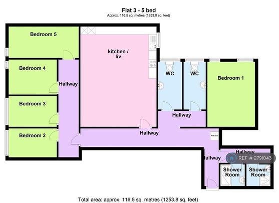 1 bedroom in a flat share to rent - Photo 1