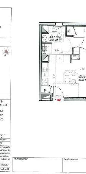 Appartement à louer 2 pièces 41.67m² - Photo 2