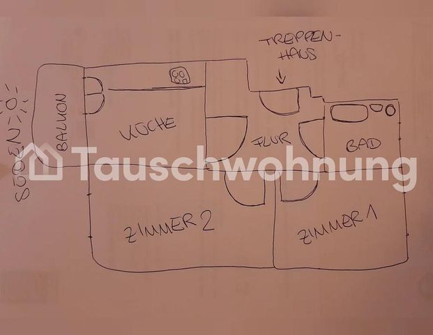 TAUSCHWOHNUNG Bieten 2Z u. Süd-Balkon, suchen ab 3Z (NUR LANDESEIGENE) - Photo 1