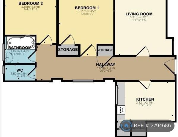 2 bedroom flat to rent - Photo 1