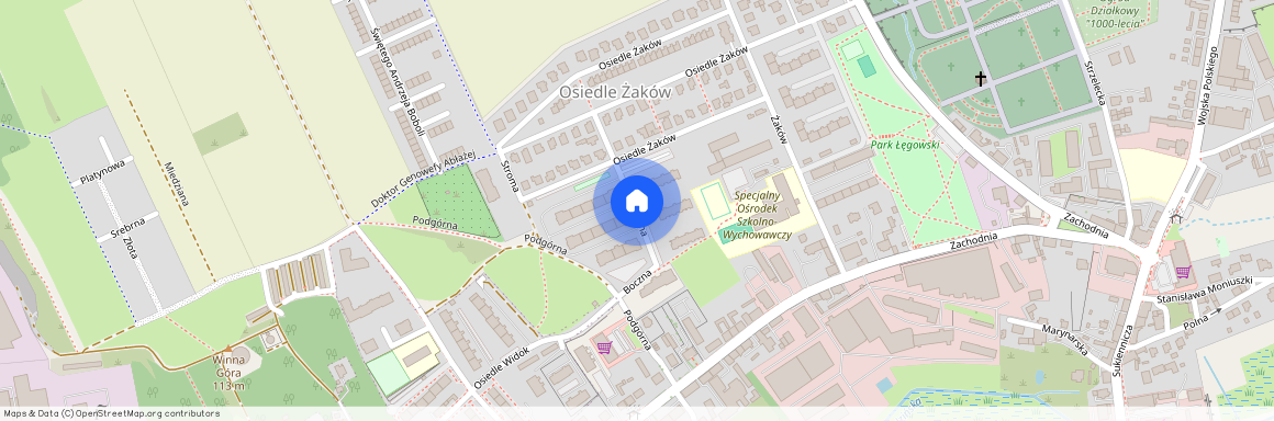 ul. Boczna, Świebodzin, Świebodzin, świebodziński, lubuskie