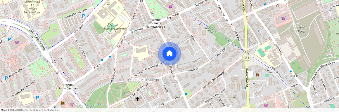 ul. Jaskółcza, Centrum, Zielona Góra, lubuskie