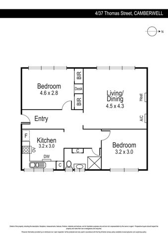 4/37 Thomas Street, Camberwell VIC 3124 - Apartment For Rent | Domain - Photo 5