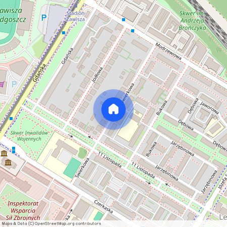 ul. Świerkowa, Leśne, Bydgoszcz, kujawsko-pomorskie