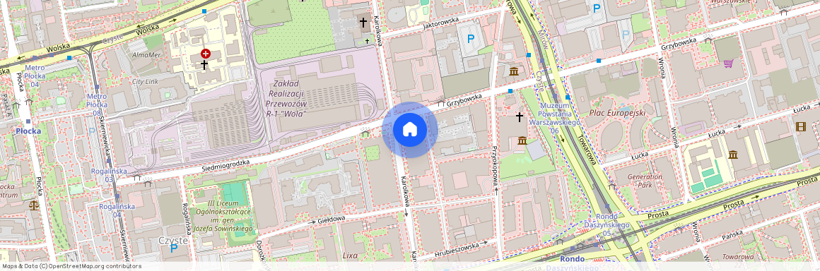 ul. Grzybowska, Czyste, Wola, Warszawa, mazowieckie