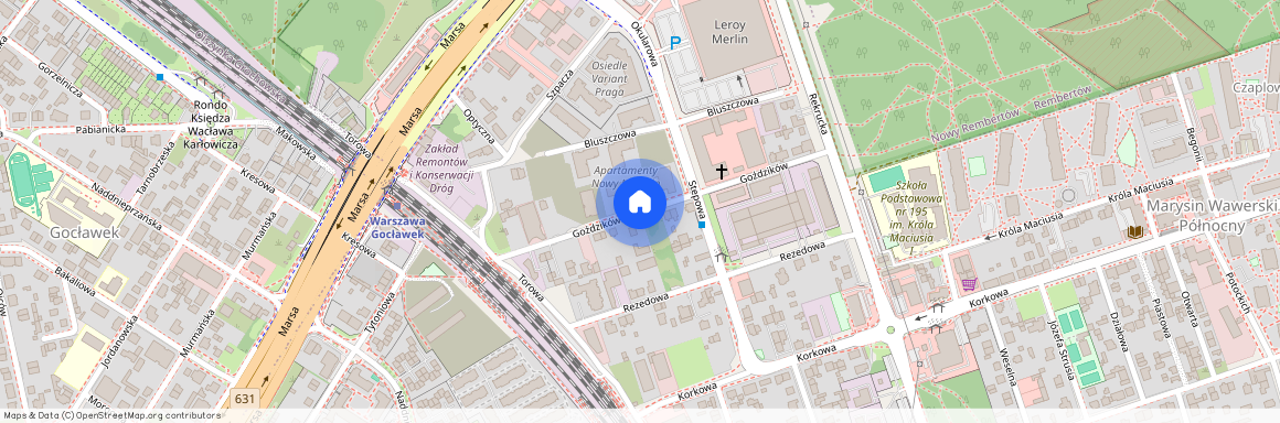 ul. Goździków, Marysin Wawerski, Wawer, Warszawa, mazowieckie