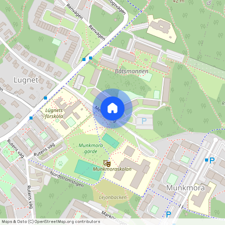 Meitens väg, Gustavsberg