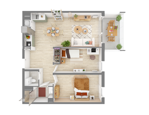 APPARTEMENT 3 PIECES AVEC BALCON - EN BORD DE LOIRE - Photo 1