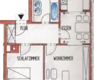 2 Raum-DACHGESCHOSS-Whg in Gohlis , Bad mit Fenster, Wanne, hell un... - Photo 1