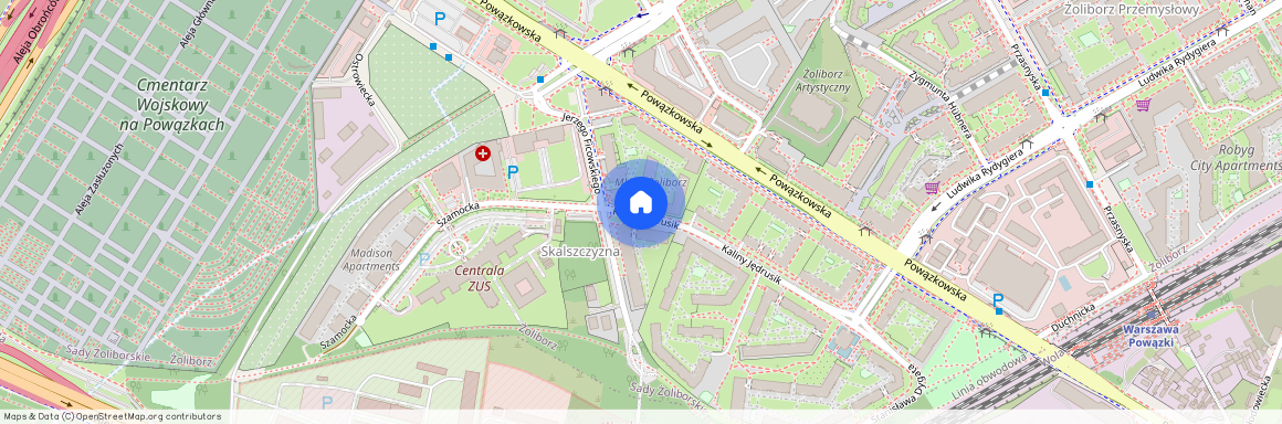 ul. Kaliny Jędrusik, Sady Żoliborskie, Żoliborz, Warszawa, mazowieckie