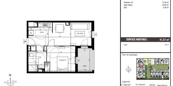 Appartement 2 pièces – 41 m² - Photo 3