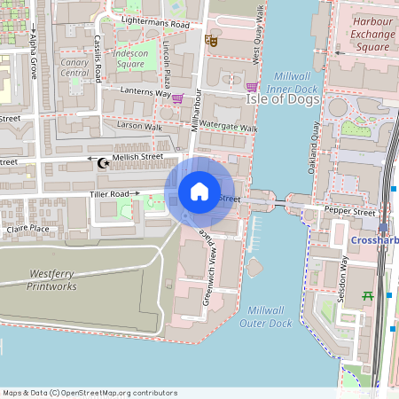 Millharbour, E14, Canary Wharf, London, E14