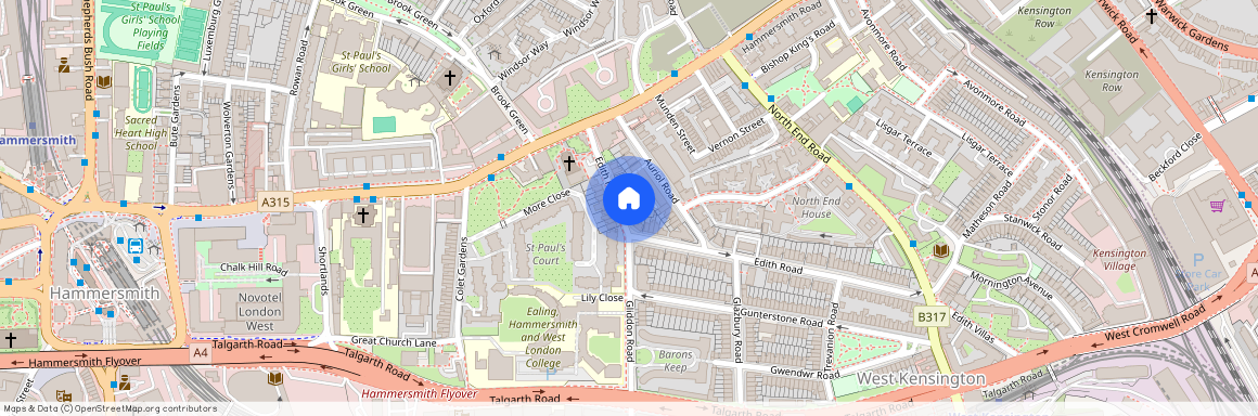 1 bed in Edith Road