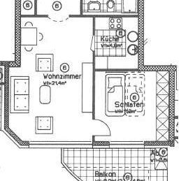 Gemütliche 2 Zimmerwohnung in Zentrumslage mit Balkon - Foto 1