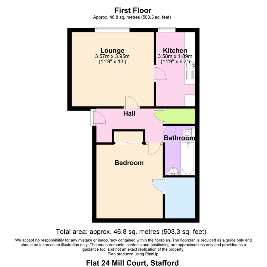 First Floor Flat, Mill Court, Great Haywood, Stafford, ST18 0RX - Photo 1