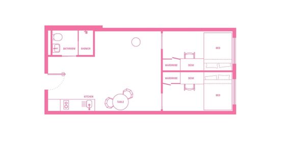 2 Bedroom Shared Bathroom, Double Bed - Photo 3