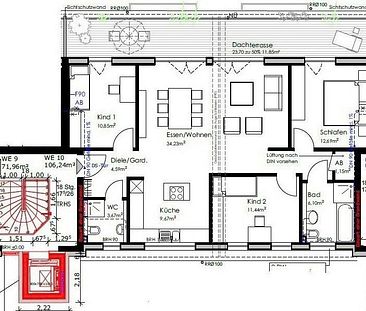 Praktisch geschnittene Wohnung in saniertem Wohnhaus mit Einbauküche - Foto 6