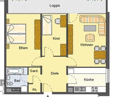 WBS mind. 80qm erforderlich!! Schöne 3 Zimmer Wohnung mit toller Au... - Foto 1