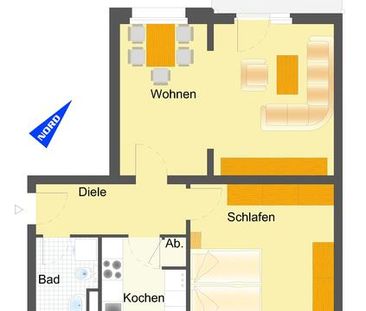 Geräumige 2 Zimmer Wohnung in der Glatzer Straße mit Balkon - Foto 1