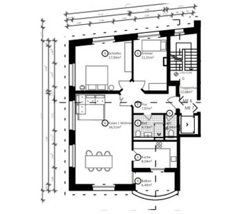 Moderne 3-Zimmer-Wohnung mit EBK, Loggia & großem Wohn-/Essbereich - Foto 1