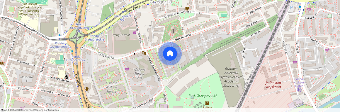 ul. Grzegórzecka, Grzegórzki, Grzegórzki, Kraków, małopolskie