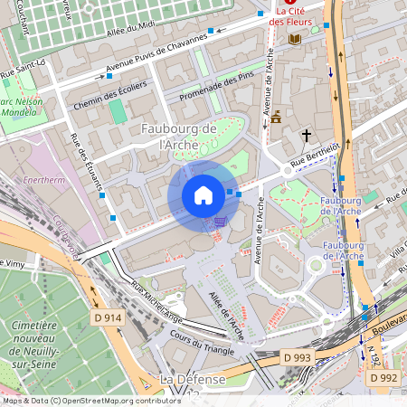 Avenue Léonard de Vinci, Francja, Courbevoie