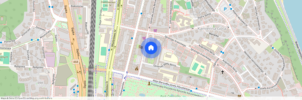 ul. Józefa Bema, Kamienna Góra, Gdynia, pomorskie