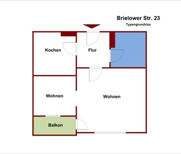 Ideal für Senioren! 2-Zimmer-Wohnung mit Balkon, Aufzug - Photo 1