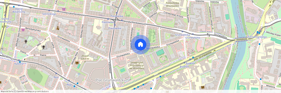 ul. Wilhelma Roentgena, Plac Grunwaldzki, Śródmieście, Wrocław, dolnośląskie