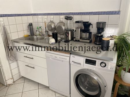 Eppendorf UKE Nähe - Altbau - Erdgeschoss mit Terrasse, hohe Decke mit Stuck, Holzdielen, gr. Küche - Foto 5