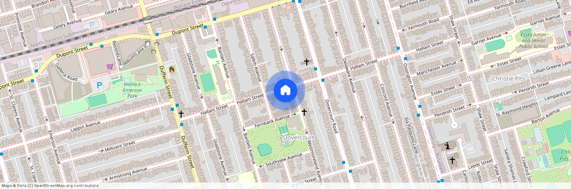 175 Hallam Street Unit# Basement, Toronto