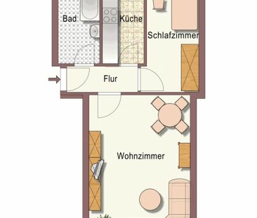 2 ZIMMER WOHNUNG IN DER JOHANNESVORSTADT... - Foto 4