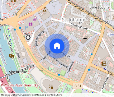 Gepflegte Maisonette-Wohnung auf dem St. Johanner Markt - Foto 1