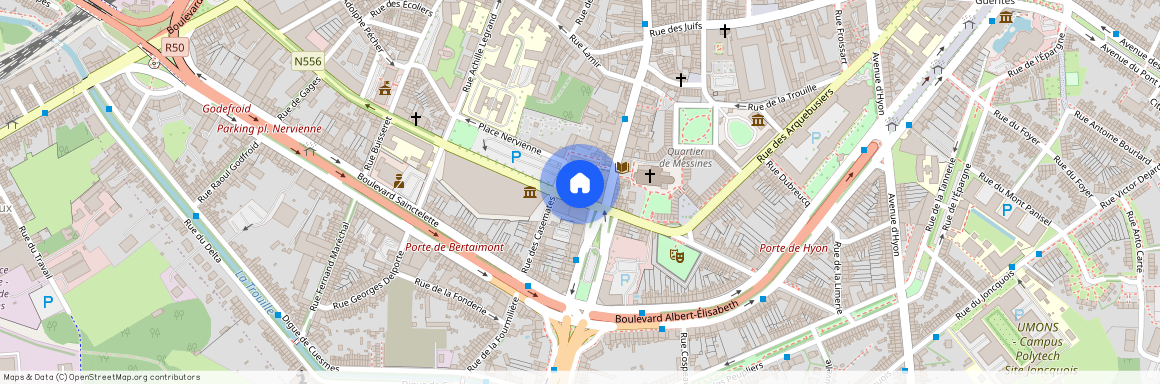 Rue Des Canonniers, 2, 7000, Mons